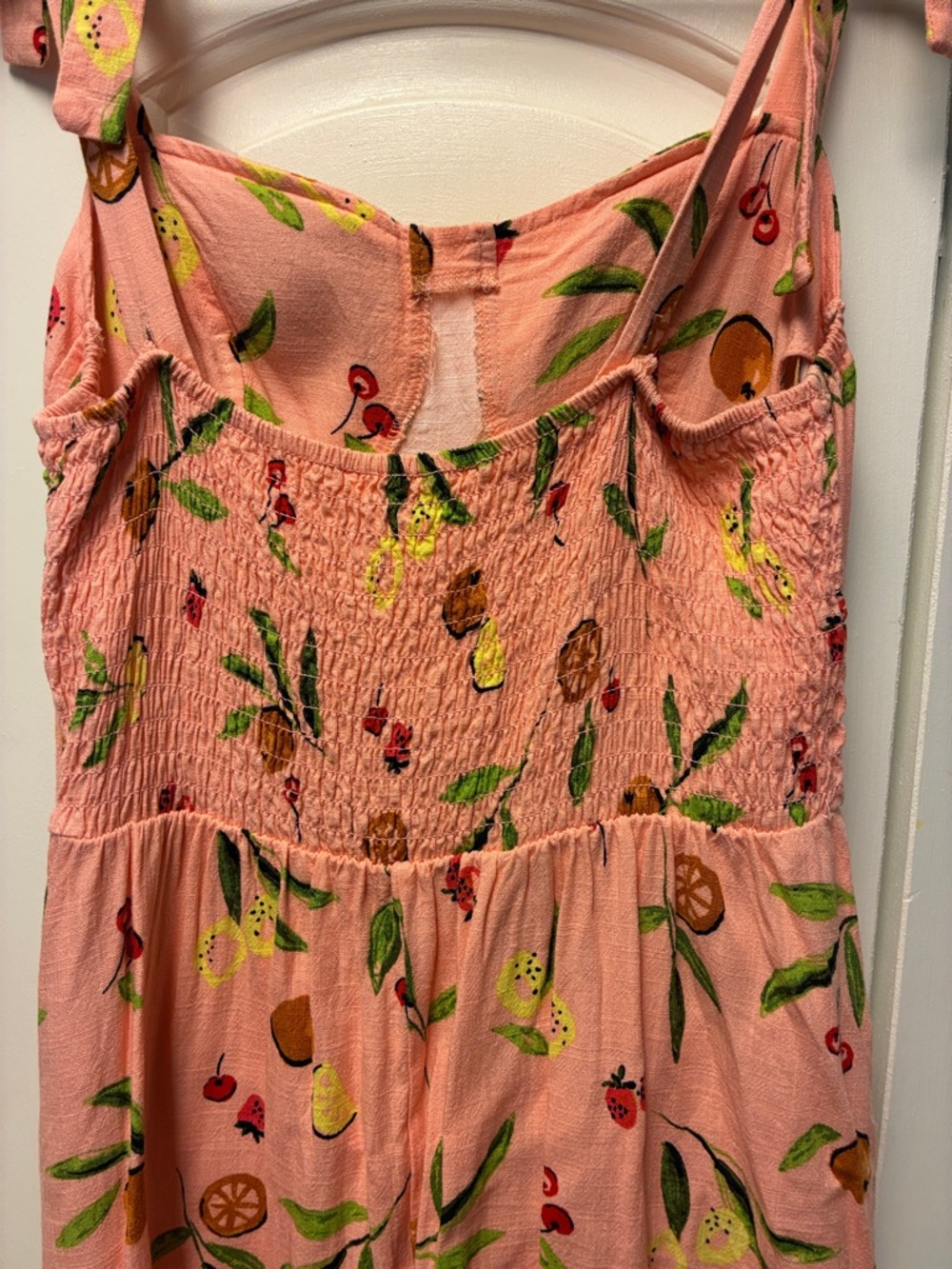 Pinkish Fruit Print Sundress - Picture 3 of 16